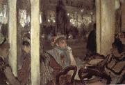 Edgar Degas Women in open air cafe oil painting artist